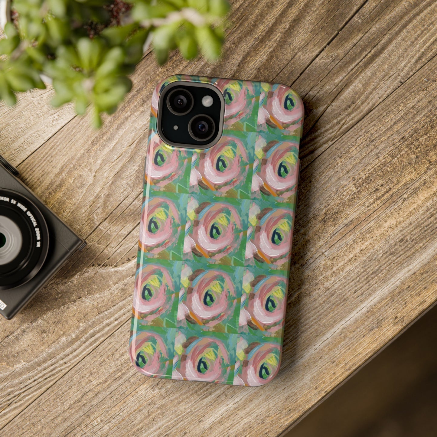 Cottage Rose - Tile Pattern Phone Case