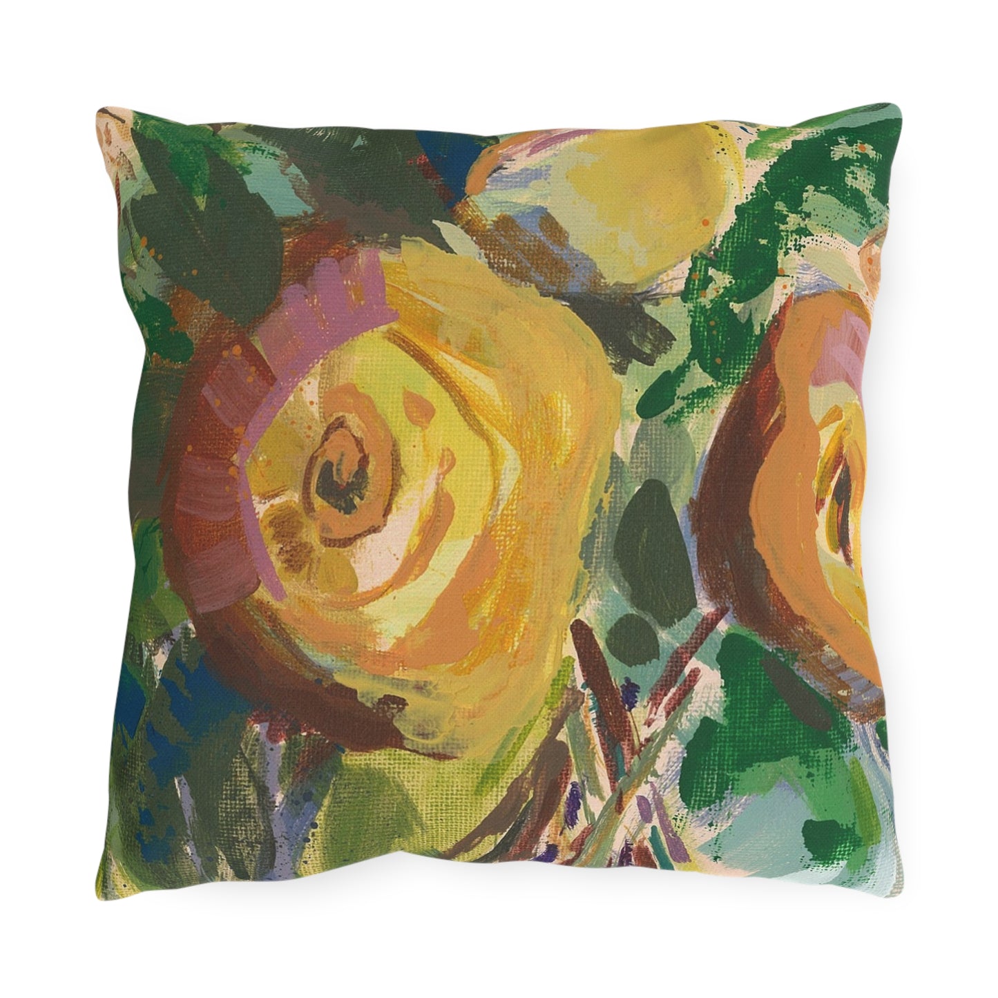 Cheery Yellow No. 2 - Outdoor Pillow