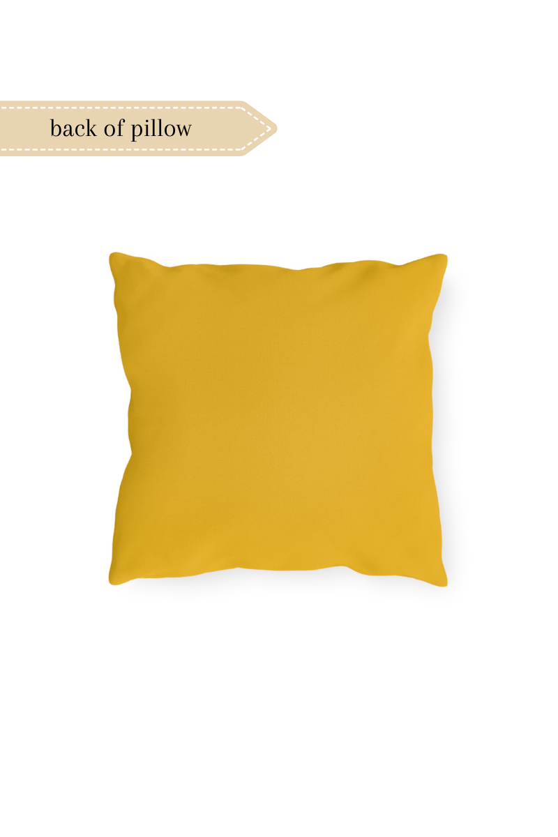 Cheery Yellow No. 2 - Outdoor Pillow