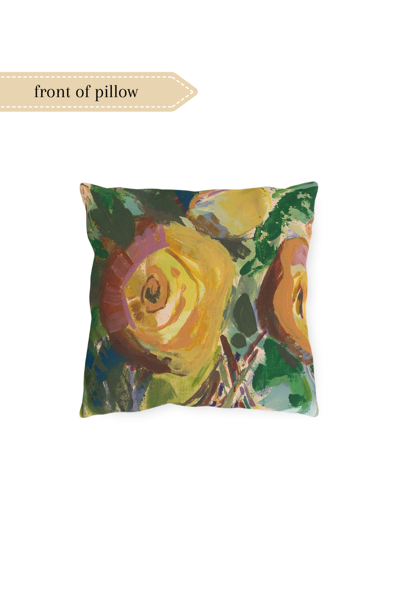 Cheery Yellow No. 2 - Outdoor Pillow