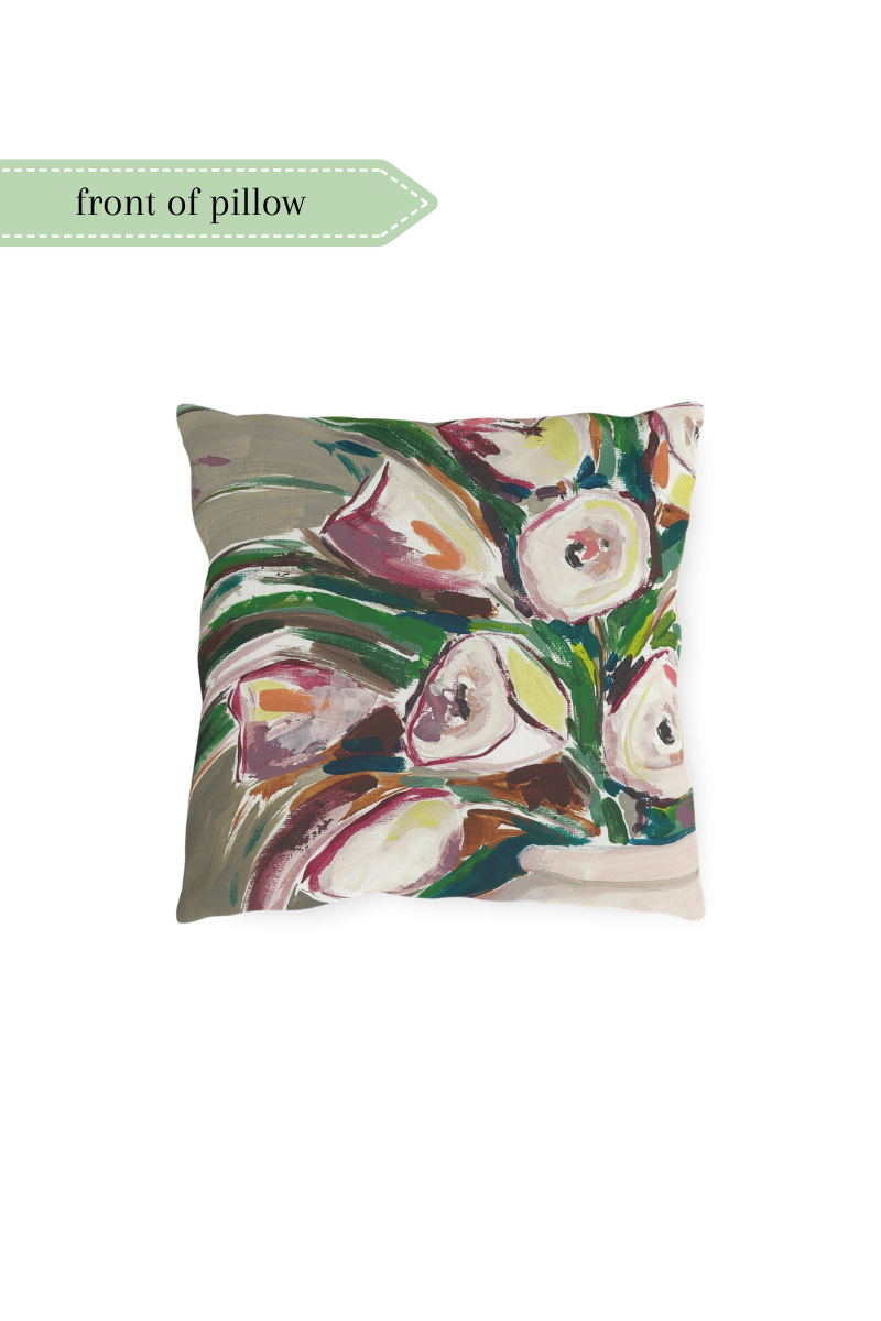 Springtime Bouquet - Outdoor Pillow