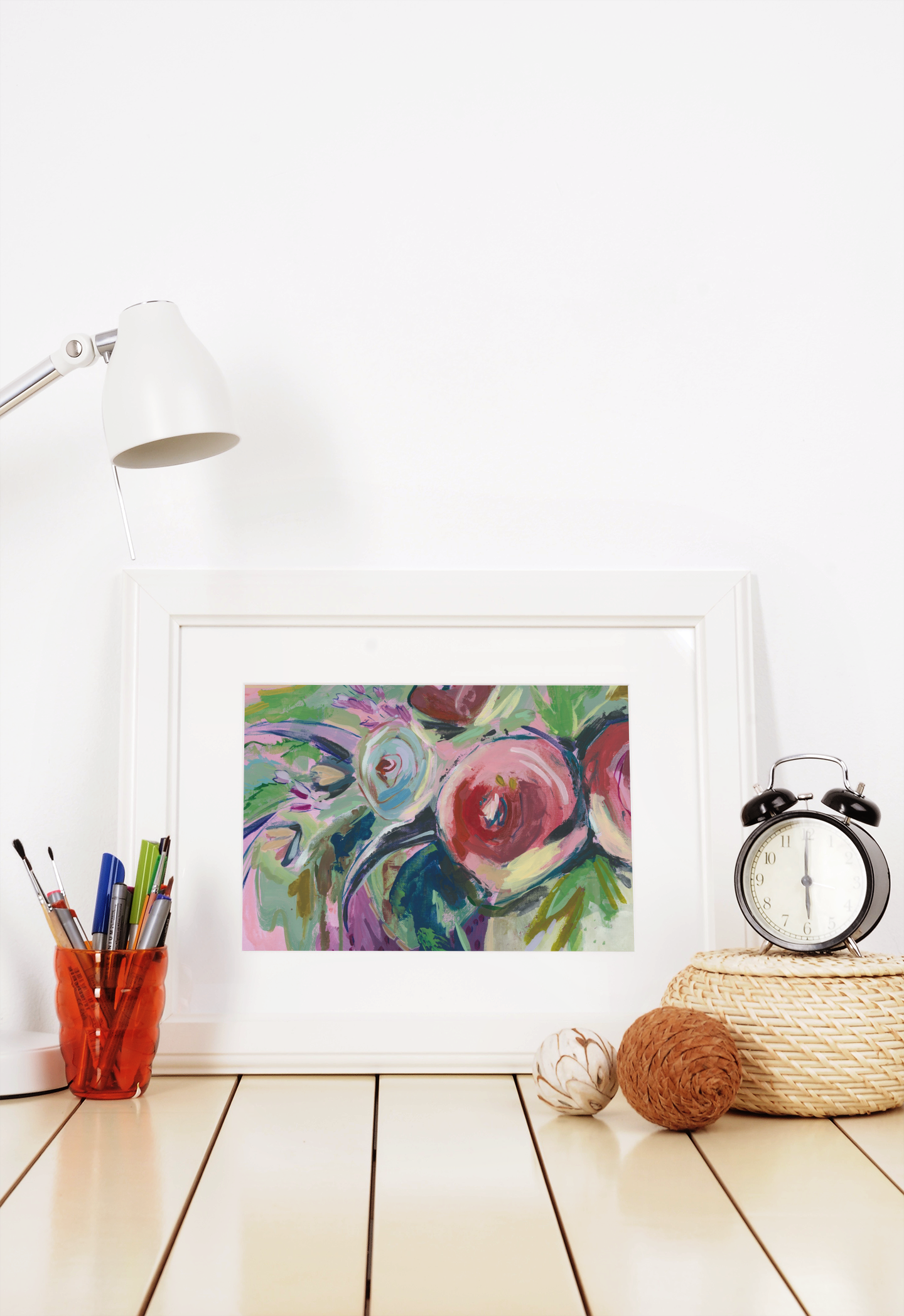 Abstract Floral - Textured Watercolor Matte Print