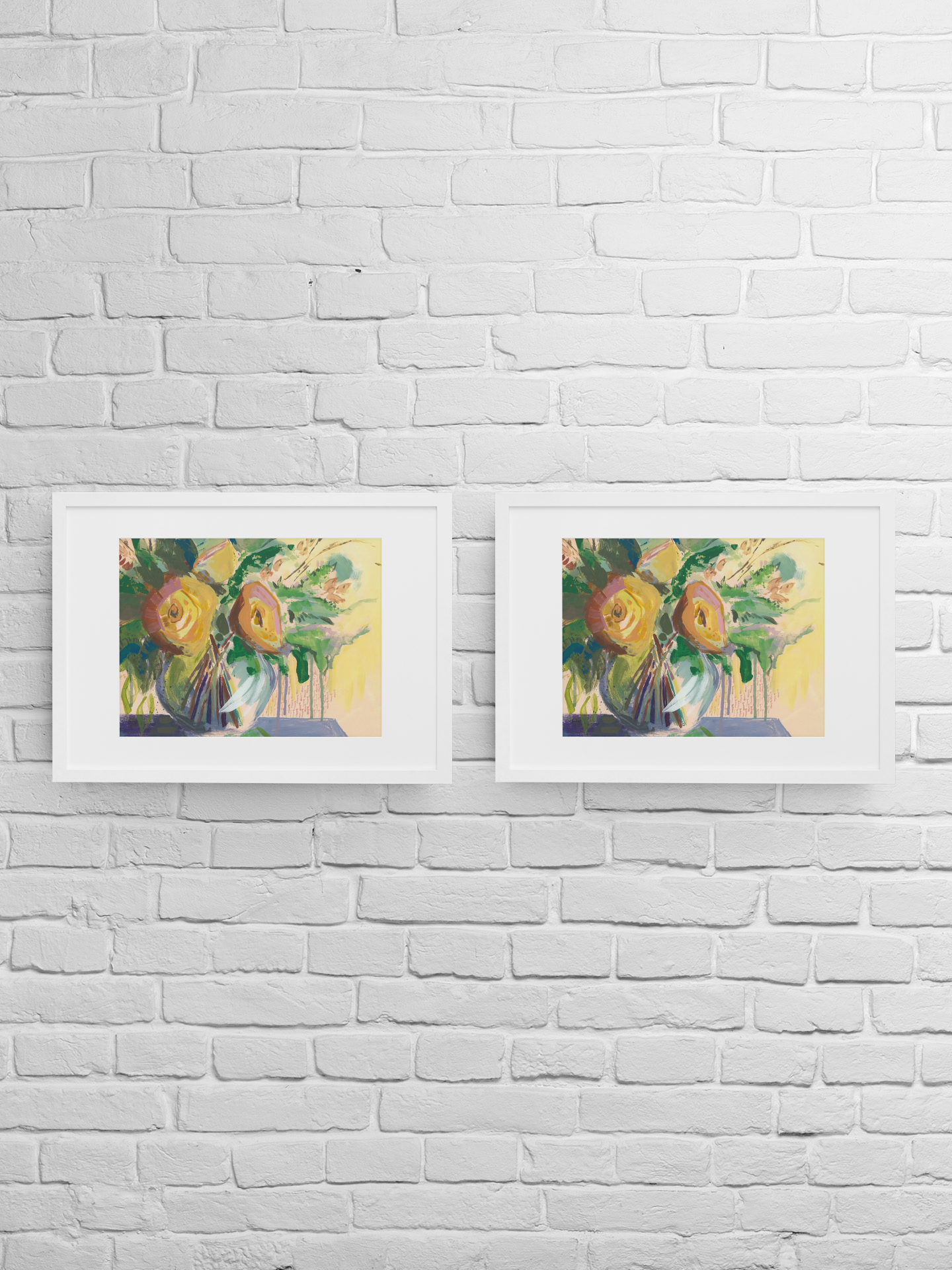 Cheery Yellow - Textured Watercolor Matte Print